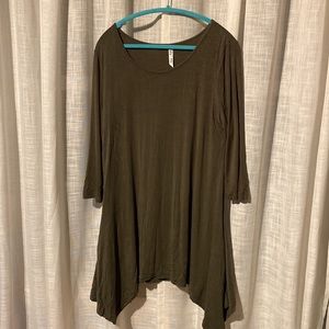 Green midi dress size 1XL